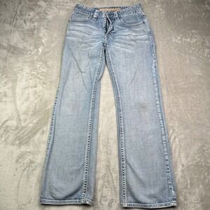 Rock & Roll Cowboy Jeans Mens 31 Blue Double Barrel Bootcut Denim Cowboy Western